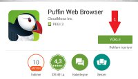 Puffin Web Browser Google Play Stor&#39;dan Yükleyiniz.